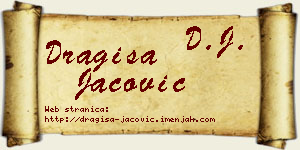Dragiša Jačović vizit kartica